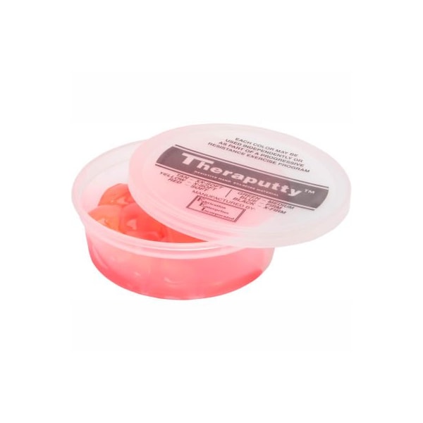 TheraPutty Plus Antimicrobial Exercise Putty, Red, 6 Ounce, Soft